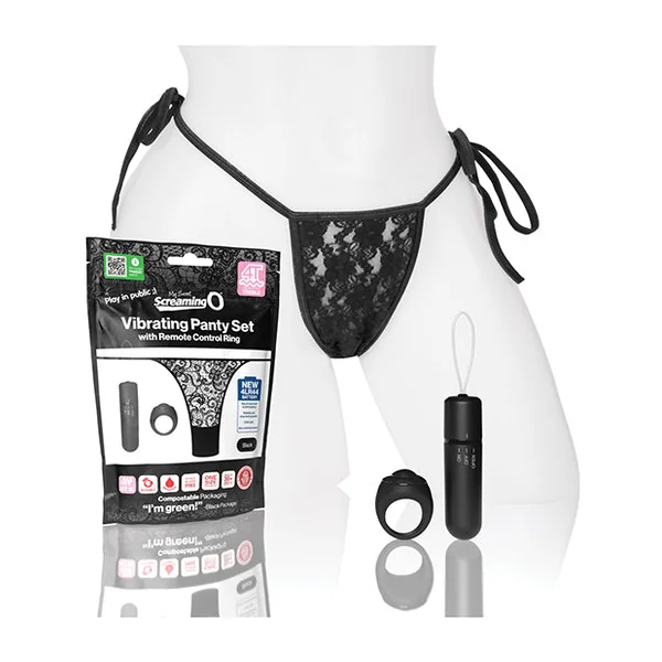 Screaming O My Secret 4t Panty Vibe W/remote - Black