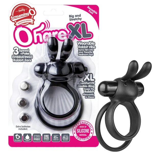 Screaming O Ohare XL Vibrating Ring - Black