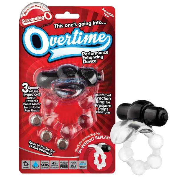 Screaming O Overtime Vibrating Ring - Black