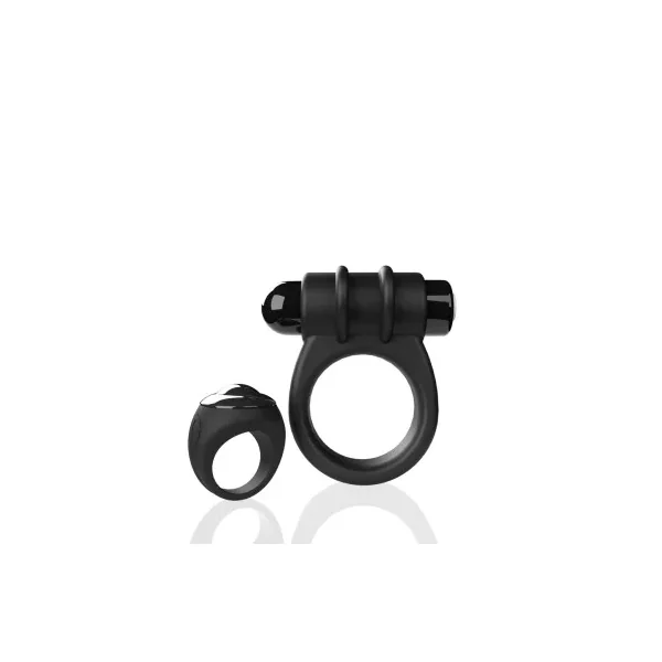 Screaming O Remote Controlled Switch Vibrating Ring, Black
