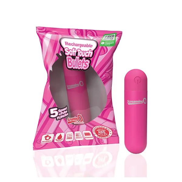 Screaming O Soft Touch Rechargeable Bullets - Pink