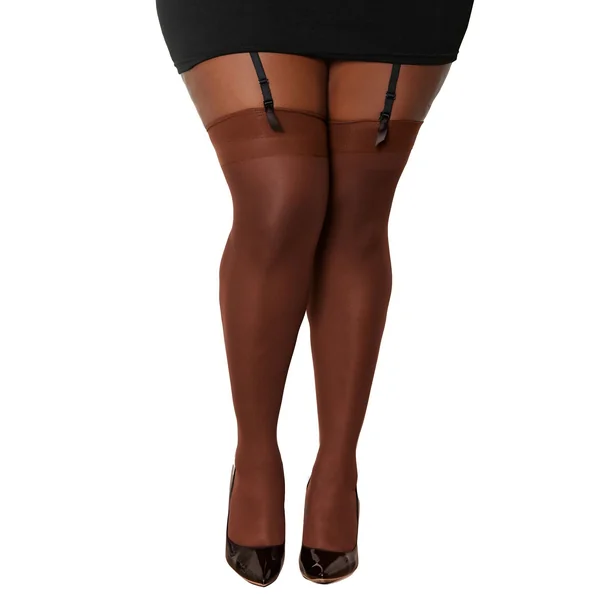 Seam Back Thigh High - Queen Size - Espresso