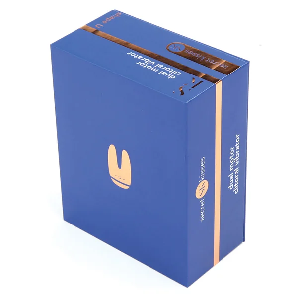 Secret Kisses Dual Motor Rechargeable Silicone Clitoral Vibrator - Blue