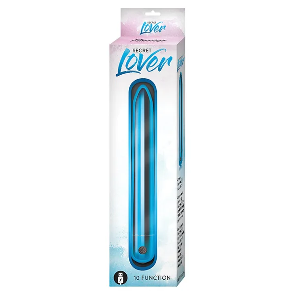 Secret Lover Rechargeable Slimline Vibrator - Blue