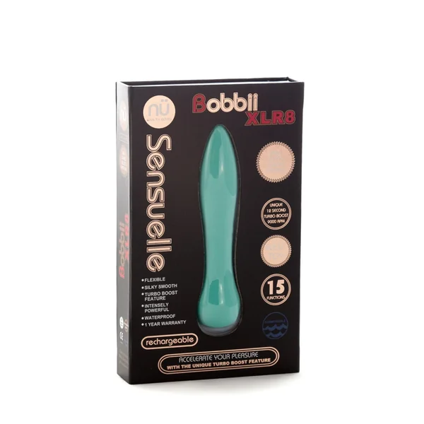 Sensuelle Bobbii Xlr8 15 Function Turbo Flexi Vibe - Electric Blue