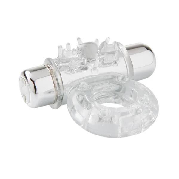 Sensuelle Bullet Ring Cockring - 7 Function Clear