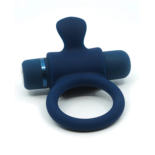SENSUELLE SILICONE BULL RING NAVY BLUE
