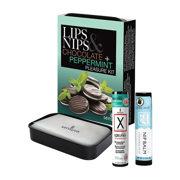 Sensuva Lips & Nips Pleasure Kit-Chocolate and Peppermint