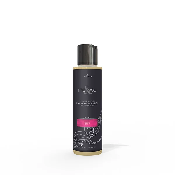 Sensuva – Me & You Massage Oil 4.2oz – Wild Berries