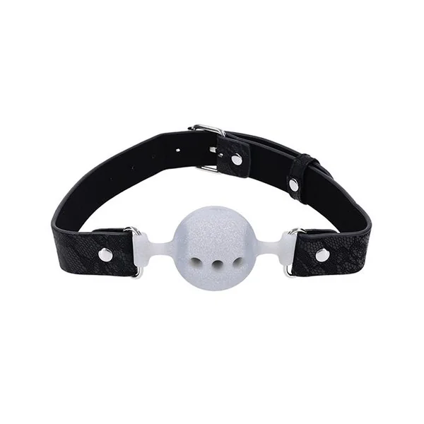 Sex and Mischief Lace Silicone Breathable Ball Gag