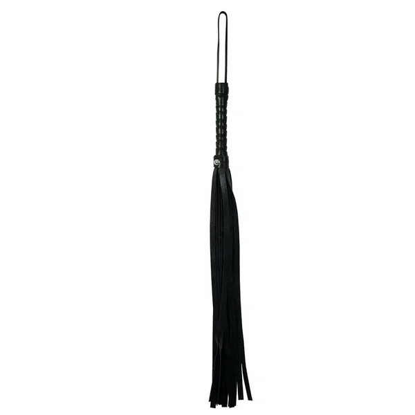 Sex and Mischief Mini Faux Leather Flogger – Black