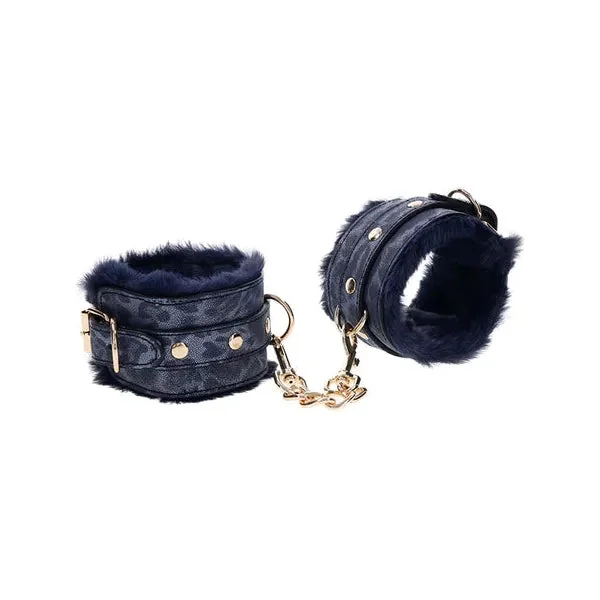 Sex & Mischief Cougar Fur Handcuffs by Sportsheets