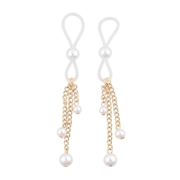 Sex & Mischief Pearl Nipple Ties