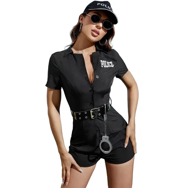 Sexy Police Halloween Costume #017