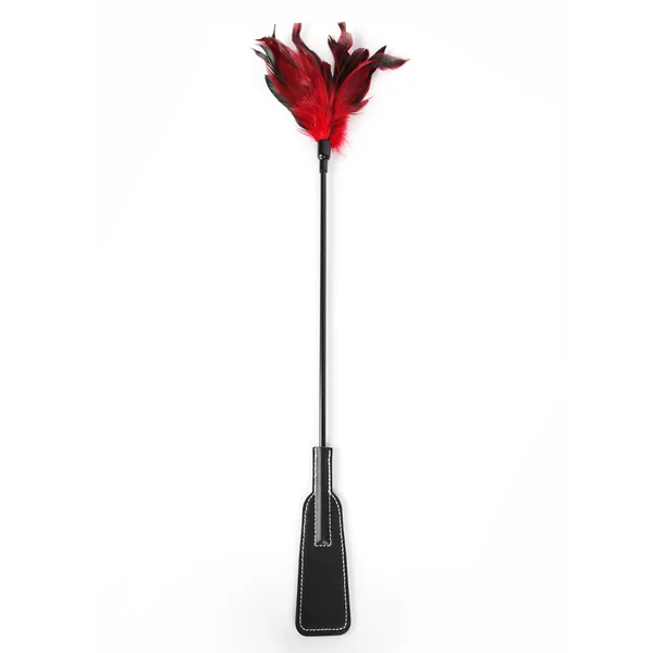 Sexyland Dual-Ended Feather Tickler & Faux Leather Riding Crop