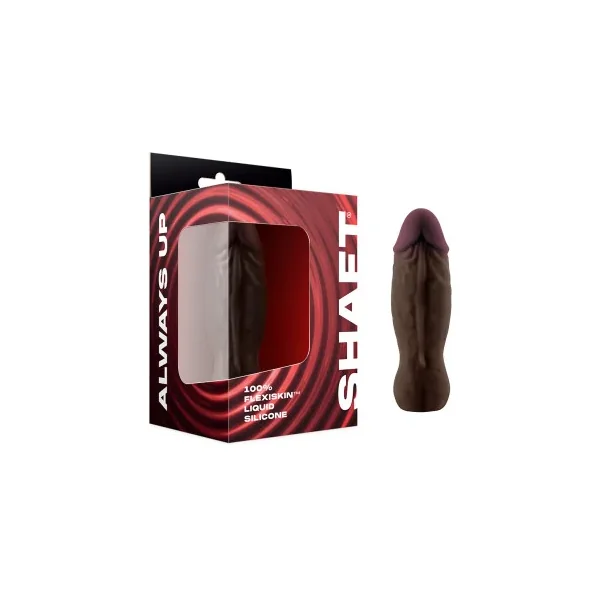 Shaft Bullet Rechargeable Realistic Silicone Mini Vibrator, Mahogany