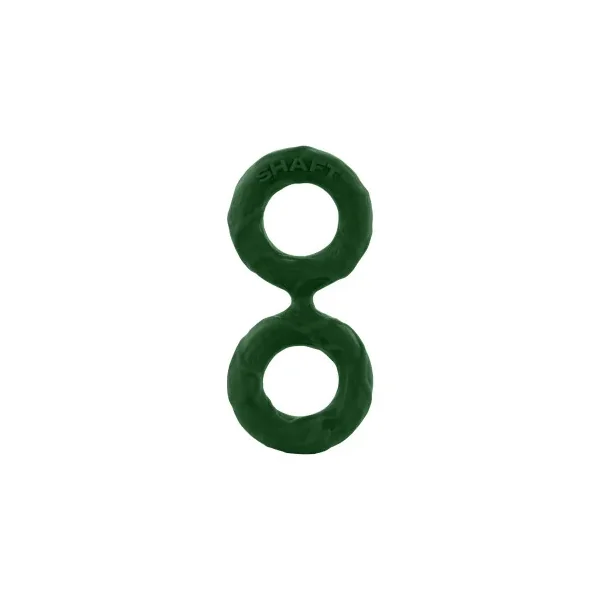 Shaft Model D: Double Cock Ring, Size 3, Green