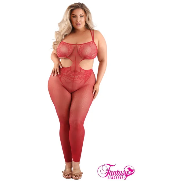 Sheer Open Rear Bodystocking by Fantasy Lingerie