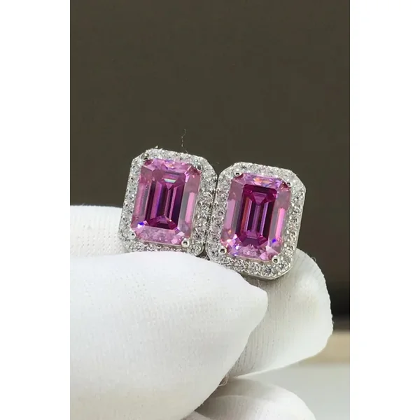 Shiny and Elegant 2 Carat Moissanite Stud Earrings