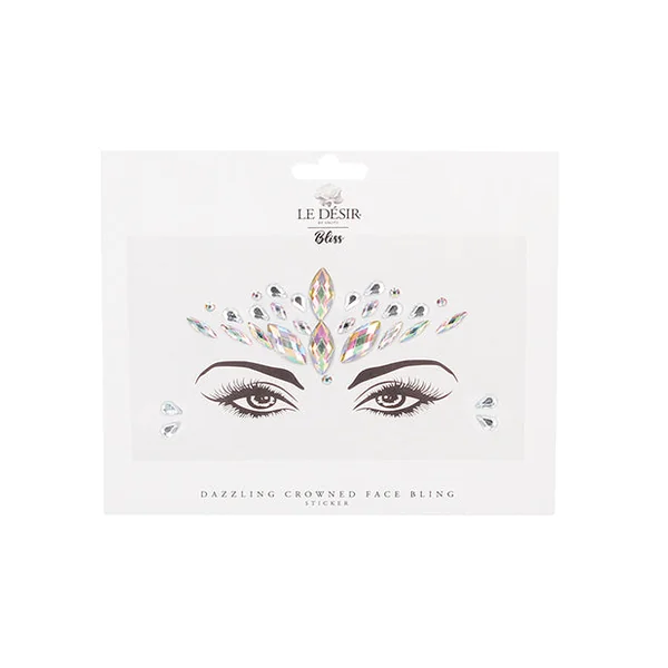 Shots Bliss Dazzling Crowned Face Bling Sticker O-s