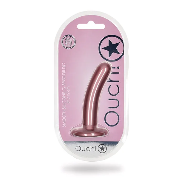 Shots Ouch 5" Smooth G-spot Dildo - Rose Gold