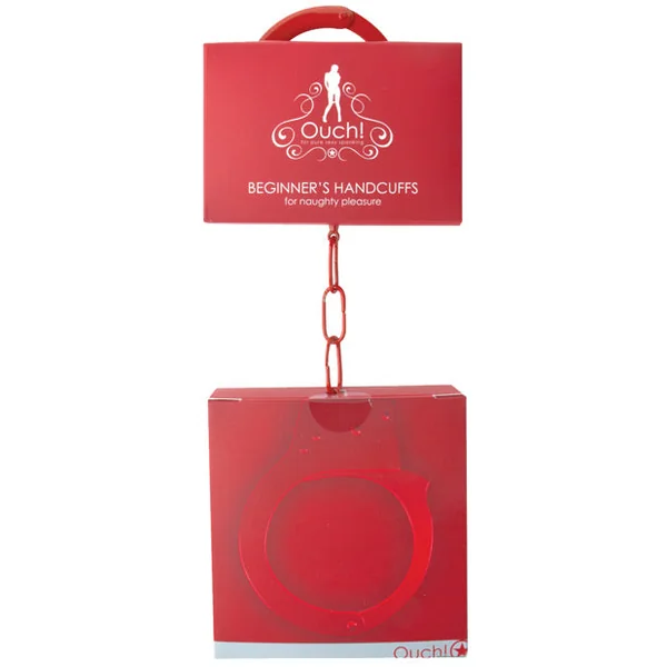 Shots Ouch Beginner Handcuffs - Red