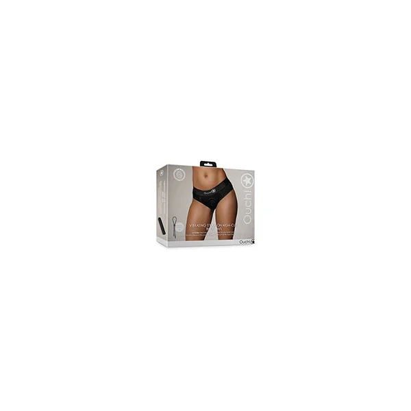 Shots Ouch Vibrating Strap On High-cut Brief - Black
