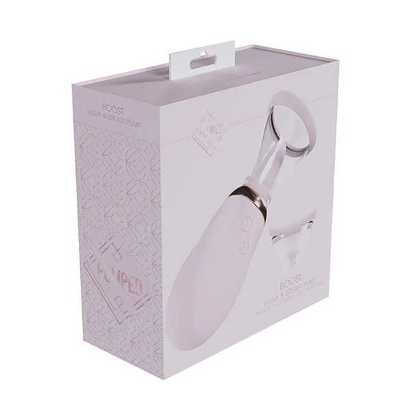 Shots Pumped Boost Rechargeable Vulva & Breast Pump - Pink