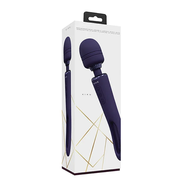 Shots Vive Kiku Double Ended Wand & G-spot Stimulator - Purple