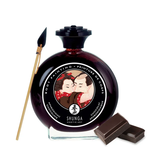 Shunga – Edible Body Paint 3.5oz – Aphrodisiac Chocolate