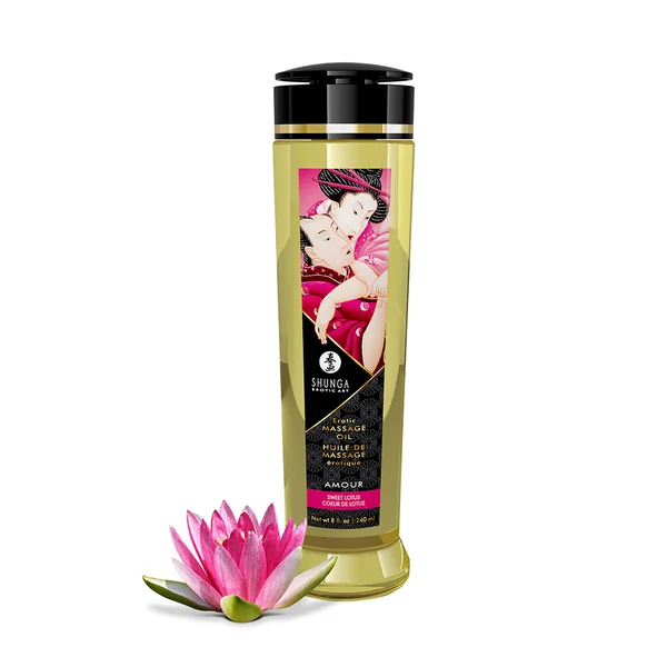 Shunga – Erotic Massage Oil 8.4oz – Amour Sweet Lotus
