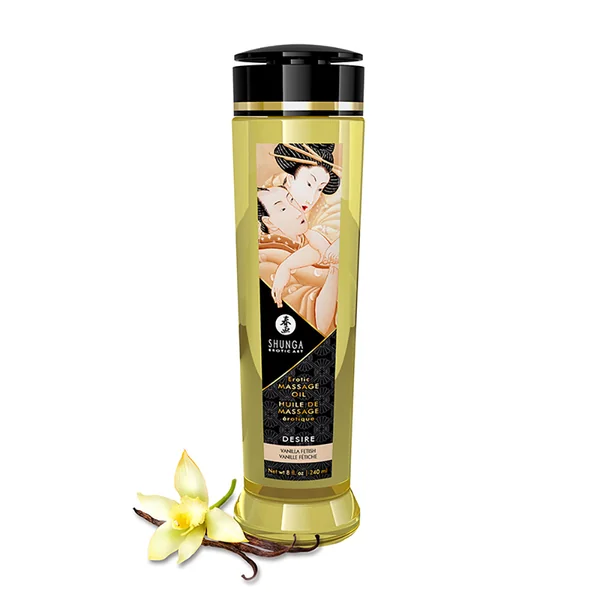 Shunga – Erotic Massage Oil 8.4oz – Desire Vanilla
