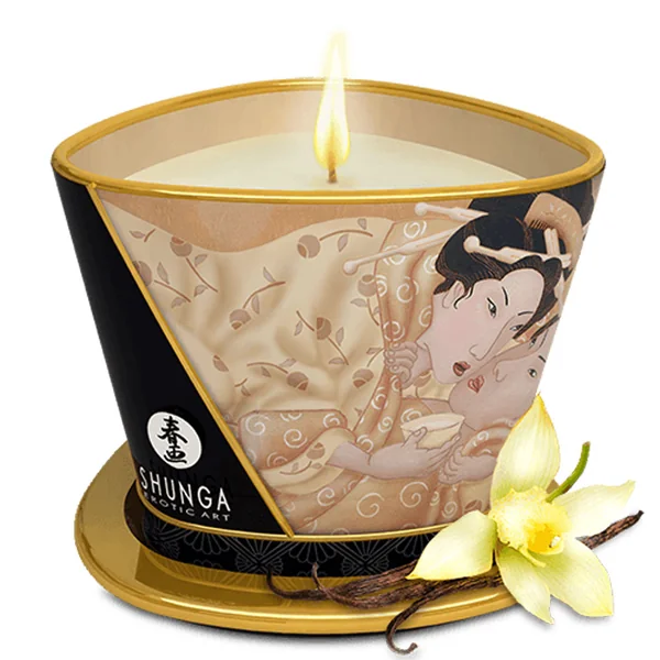 Shunga – Massage Candle 5.7oz – Vanilla Fetish