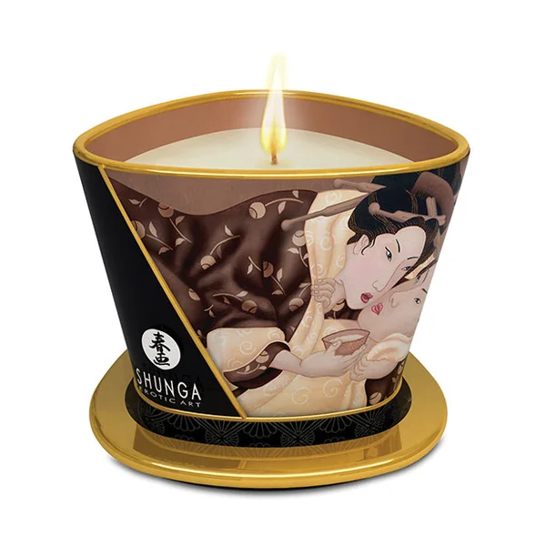 Shunga Massage Candle Excitation - 5.7 Oz Intoxicating Chocolate