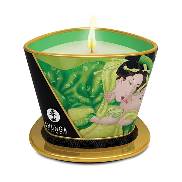Shunga Massage Candle Zenitude - 5.7 Oz Exotic Green Tea