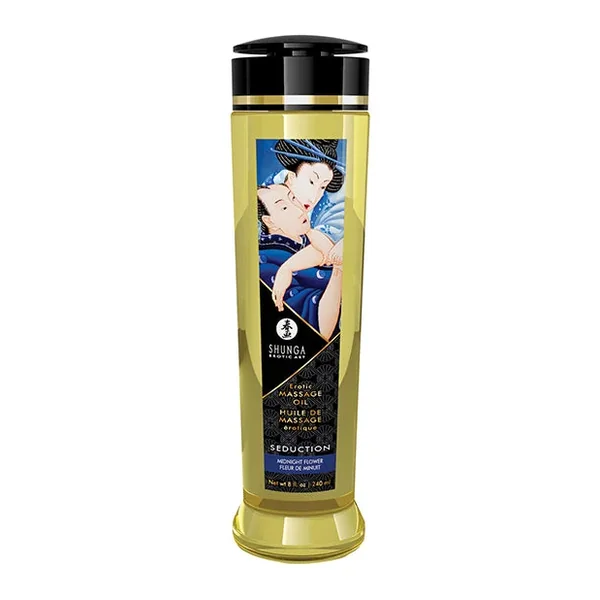 Shunga Massage Oil – 8 oz Midnight Flower