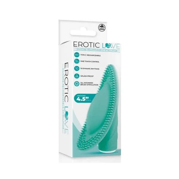 SILICONE 10 SPEED RECHARGEABLE VIBRATOR – GREEN