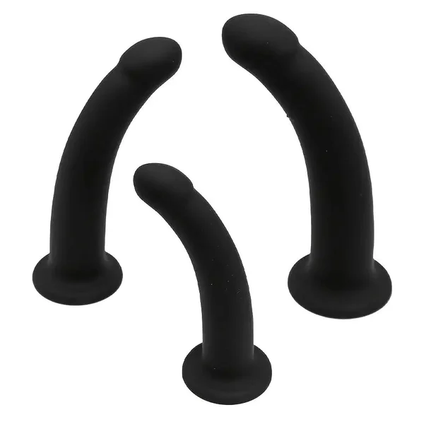 Silicone Curved Anal Plug Flexible Butt Plug For Couples Rectal Plug