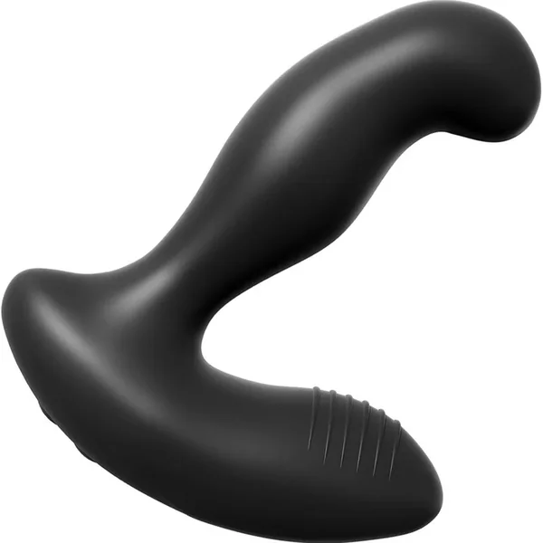 Silicone Electro Stim Prostate Massager USB Rechargeable Electrosex Black 5.25 Inches