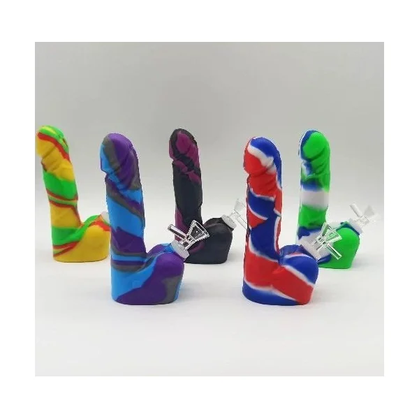 Silicone Water Pipe Penis Mix Colors