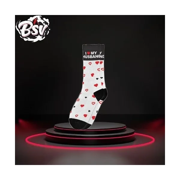 Sillie Socks I Heart My Husband