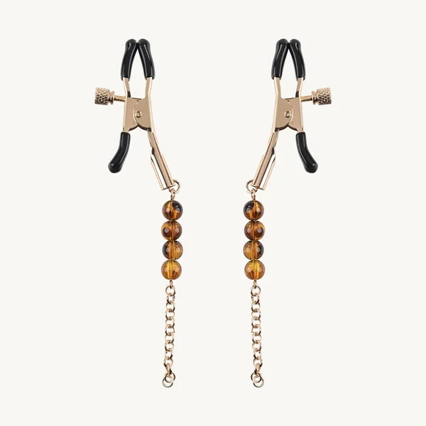 Sincerely Amber Beaded Nipple Clamp