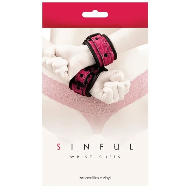 Sinful Wrist Cuffs – Pink