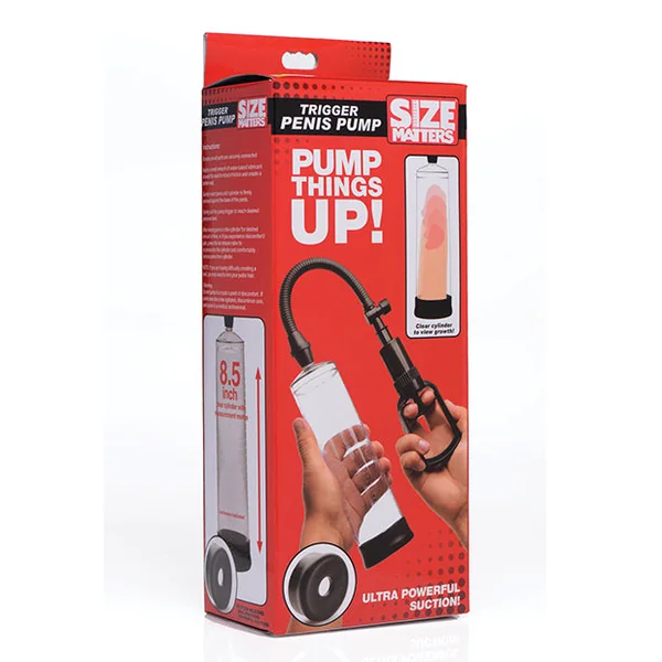 Size Matters Trigger Penis Pump - Clear