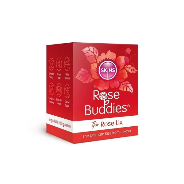 Skins Rose Buddies – The Rose Lix Tongue Rechargeable Silicone Clitoral