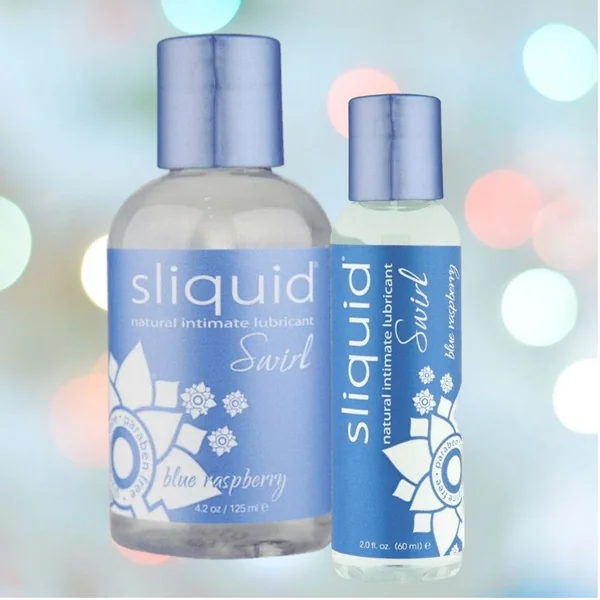 Sliquid Swirl Blue Raspberry Flavored Lubricant