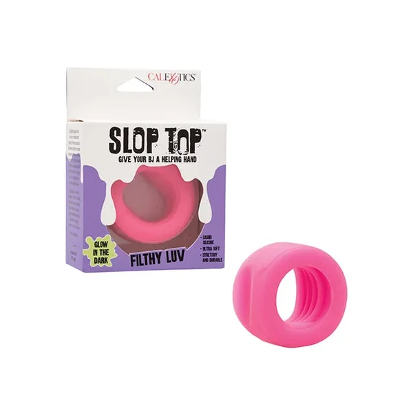 Slop Top Glow in the Dark Filthy Luv Stroker – Pink