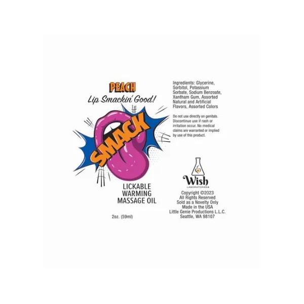 SMACK TARTS LICKABLE LUBE SOUR GRAPE 2OZ
