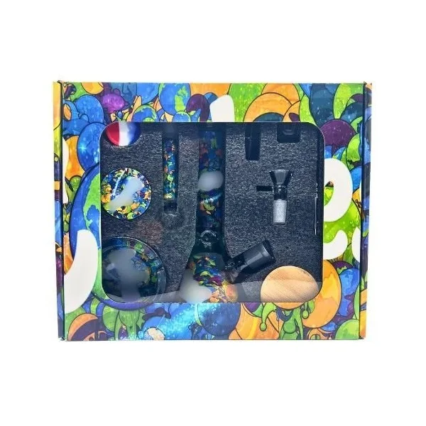 Smoke Gift Box 11pc Waterpipe/Smoke Set Alien Rocket