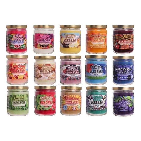 Smoke Odor Candle Holly Berry Hills 13OZ